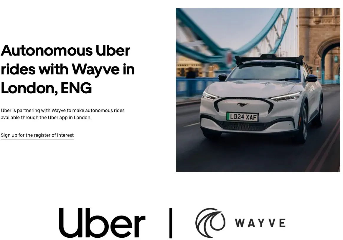 今次服務係透過與英國本土自動駕駛技術初創公司 Wayve 合作達成。根據 2026年9月2日公布嘅消息,呢項服務已經正式喺倫敦街頭投入運作,成為該市首個同類服務。