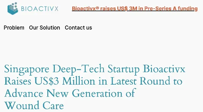 新加坡醫療科技初創企業 Bioactivx 喺9月16日宣佈,正式推出一款名為 Bioactiv Matrix 嘅全合成人工皮(Synthetic Skin Substitute)。
