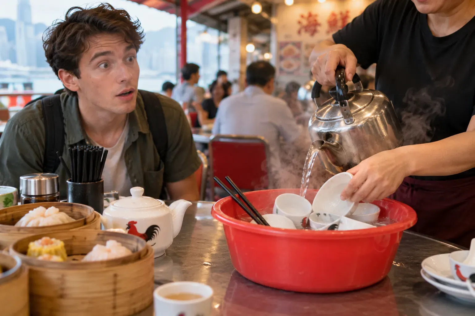 1. 香港:餐前「洗碗」儀式