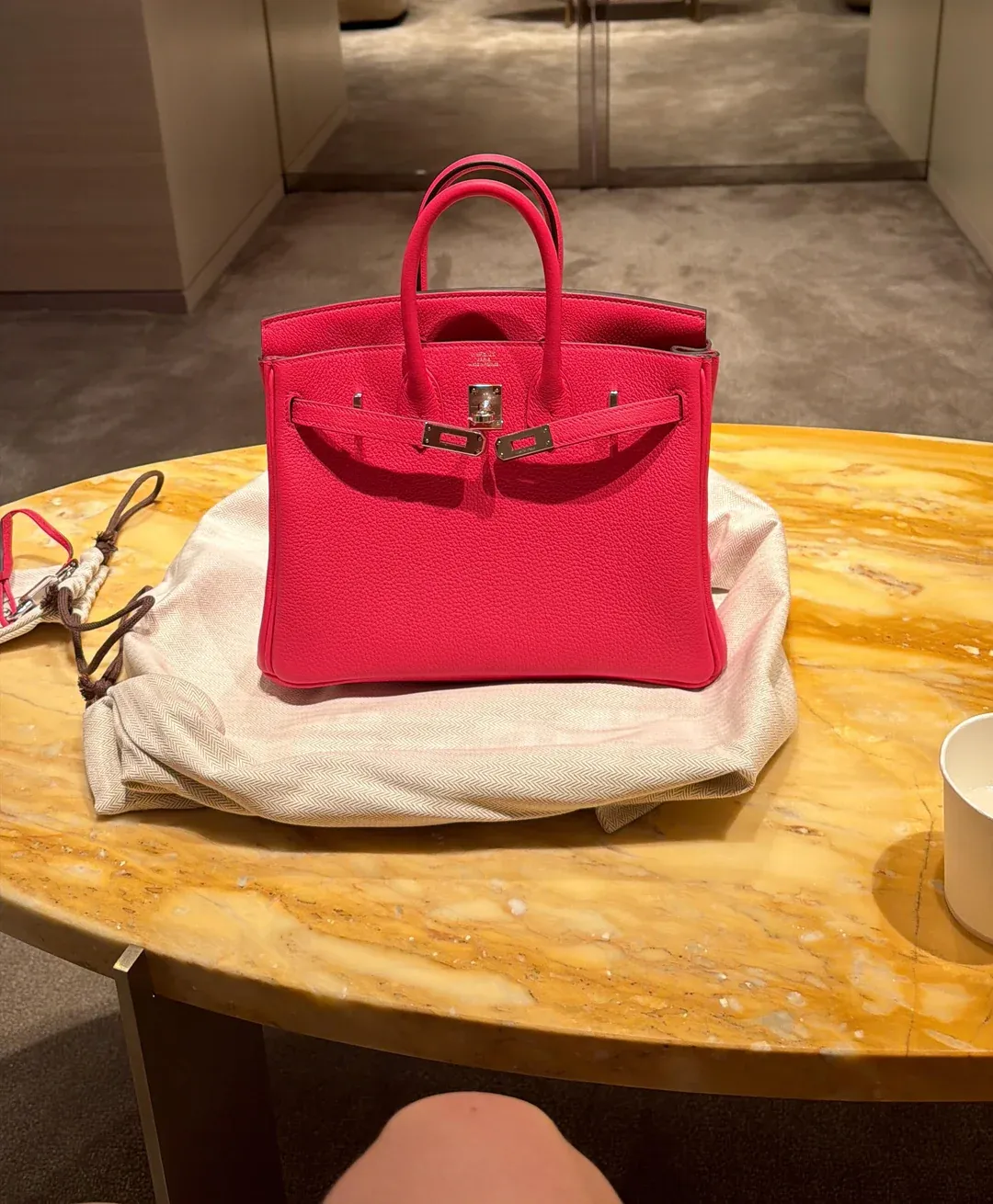 香港買家僅花約兩個月,成功獲邀購買 Hermès Birkin 25(Rose Mexico / PHW)。