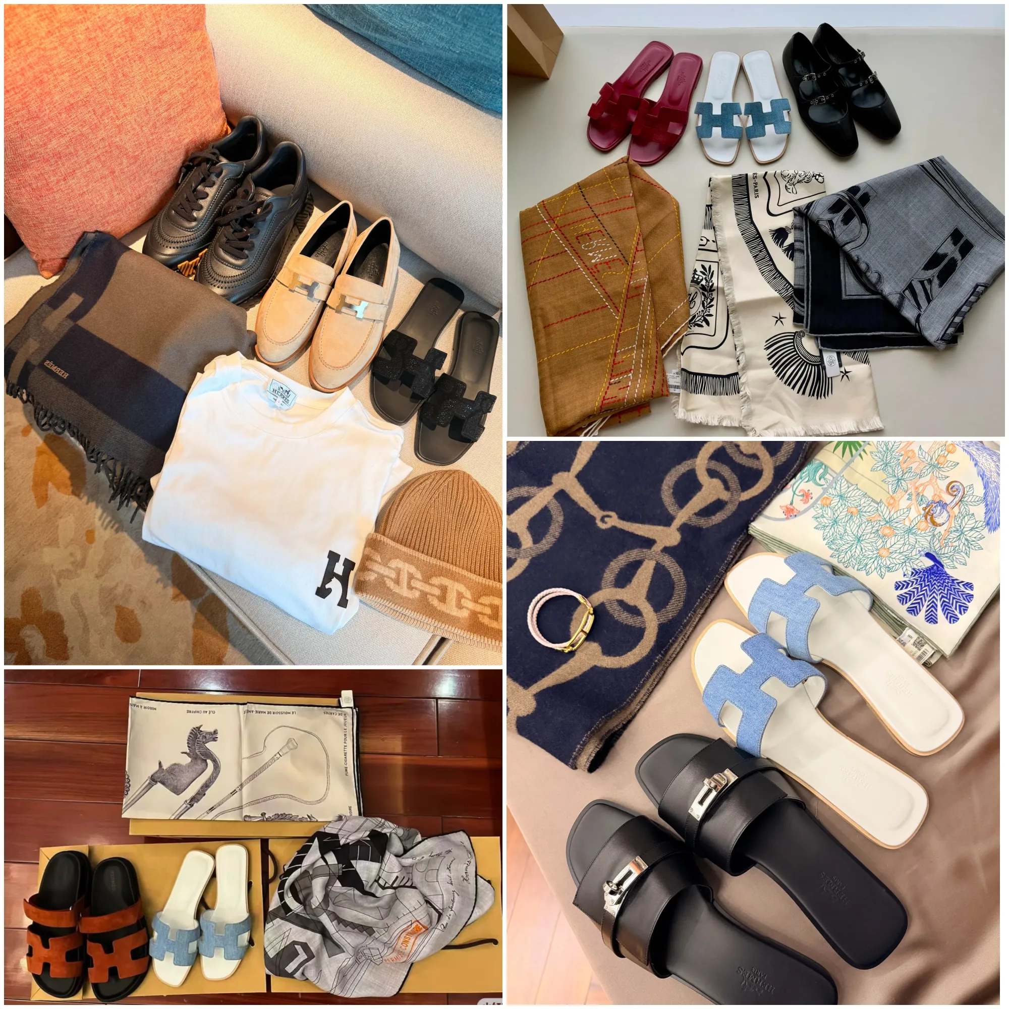 網民分享&nbsp;Hermès&nbsp;廣州&nbsp;Private Sale展示今次購物成果。