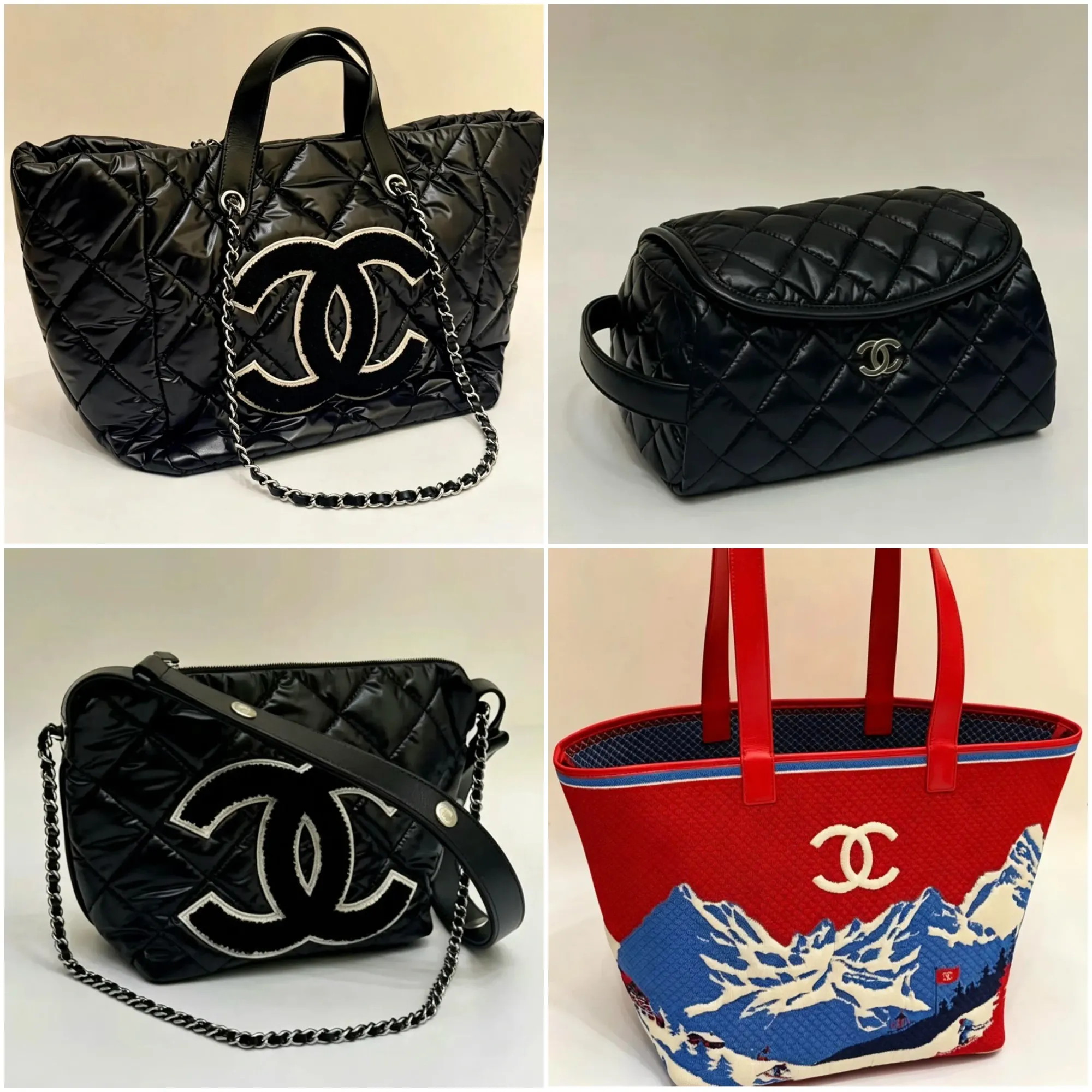 網上流傳嘅Chanel Coco Neige 26N新款手袋實物照片，可從不同角度觀察袋款外形及表面質感；實際顏色及物料規格仍以品牌公布為準。