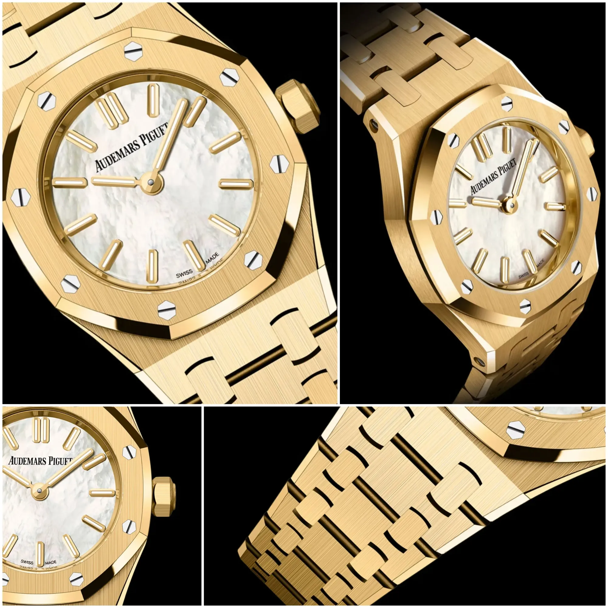 官方展示&nbsp;Royal Oak Mini Quartz（Ref. 67630BA.OO.1312BA.03-B）黃金配白色&nbsp;Mother of Pearl（珍珠母貝）錶面版本。今次社交平台討論圍繞呢個型號展開，不同收藏者分享嘅&nbsp;Boutique&nbsp;入手經驗亦反映，各地配售安排未必一致。