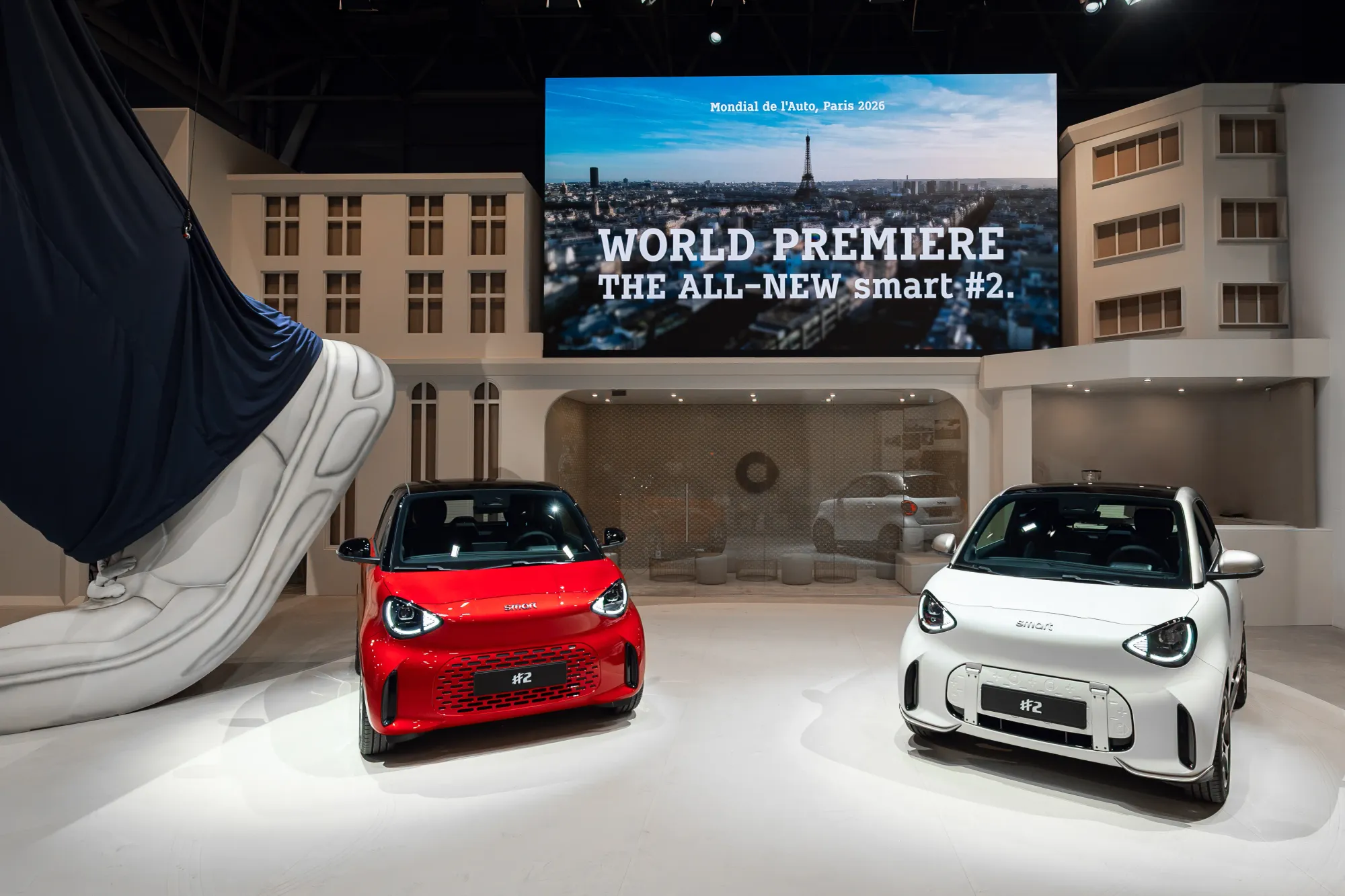 Smart 喺巴黎車展（Paris Motor Show）正式揭曉最新超小型電動車 Smart #2。