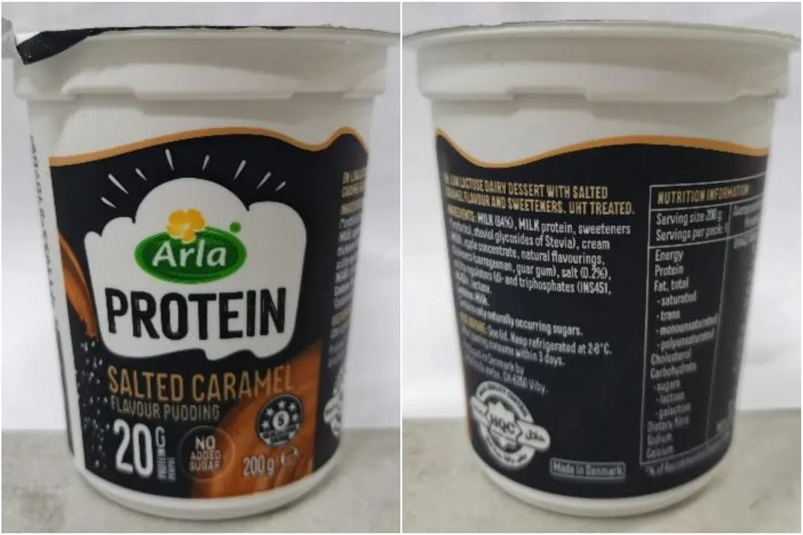 新加坡食品局（Singapore Food Agency, SFA）喺10月26日發出公告，宣佈回收由丹麥品牌 Arla 生產嘅一款蛋白布甸產品。