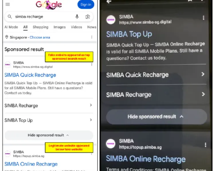 呢類騙局嘅手法係利用 Google 搜尋結果中嘅「贊助廣告（Sponsored results）」嚟誤導用戶。