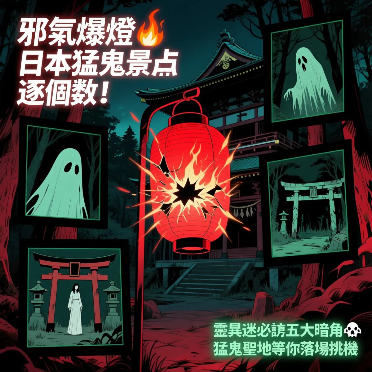 猛鬼傳聞|邪氣爆燈🔥日本猛鬼景點逐個數！靈異迷必訪五大暗角👻猛鬼聖地等你落場挑機