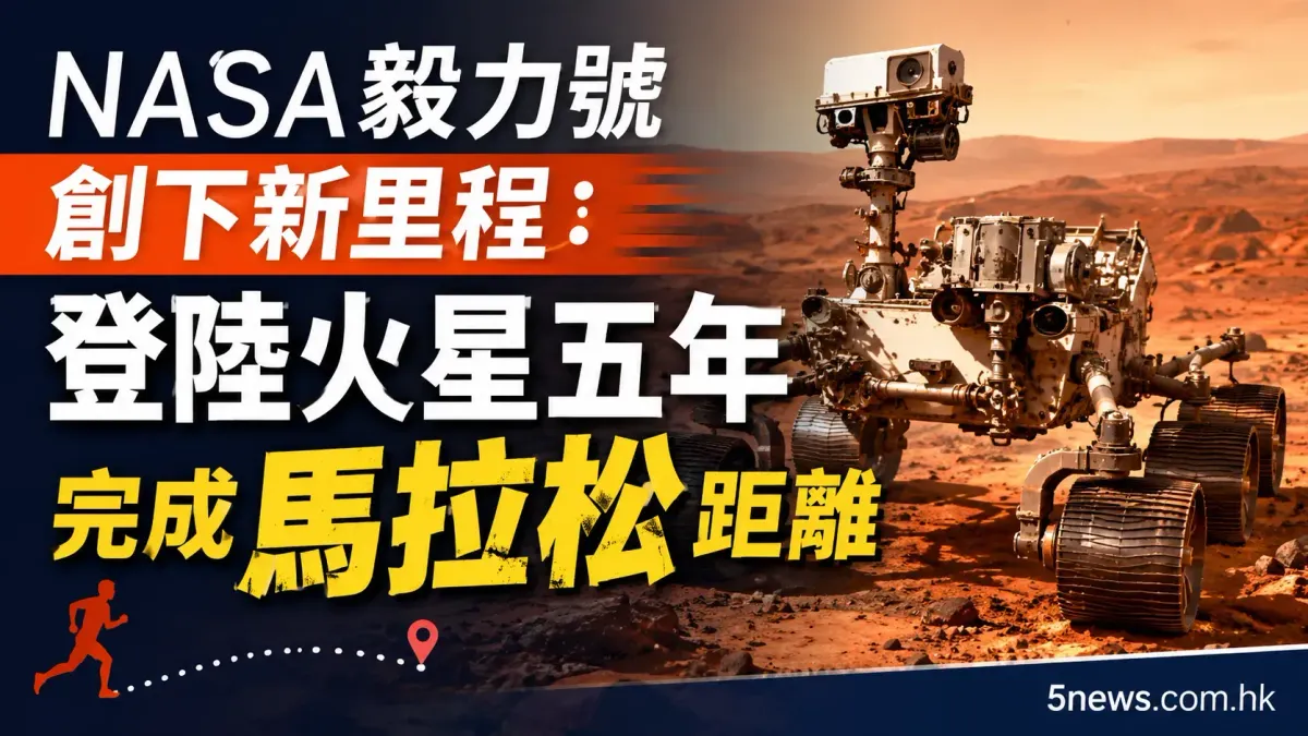 NASA毅力號創下新里程：登陸火星五年完成馬拉松距離