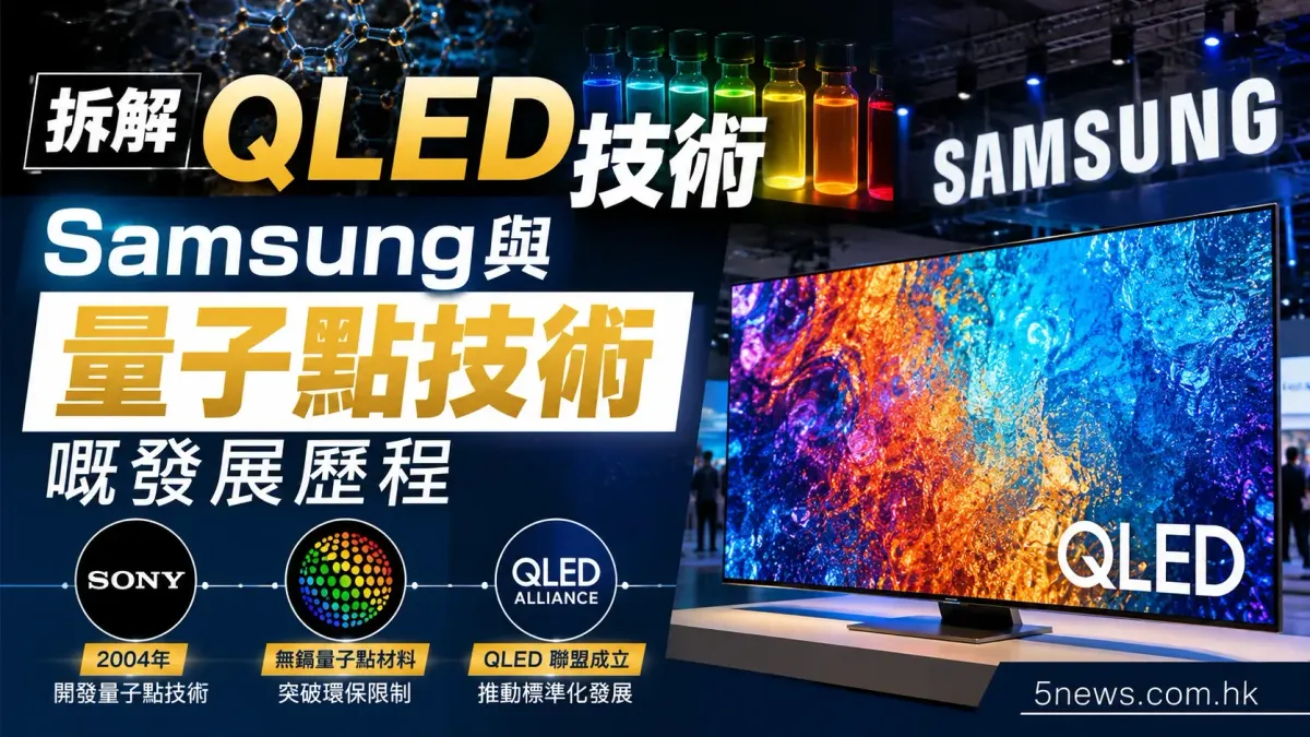 拆解 QLED 技術：Samsung 與量子點技術嘅發展歷程