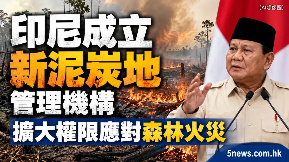印尼成立新泥炭地管理機構 擴大權限應對森林火災