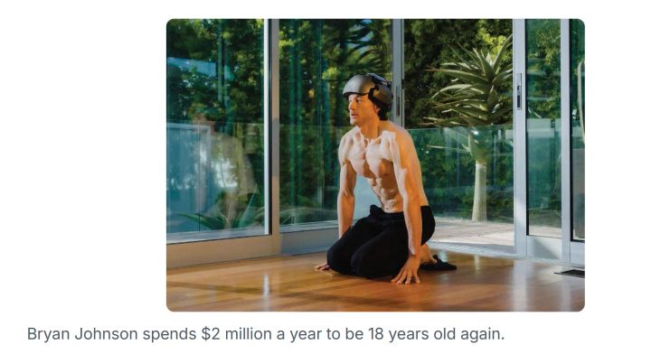 👑現代版秦始皇？ 每年燒$1400萬港幣，只為做返18歲仔！(資料來源： Bryan Johnson)