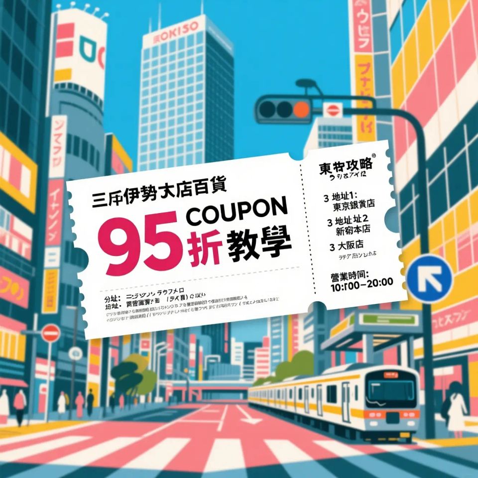 遊日|日本掃貨💸 三越伊勢丹95折COUPON教學＋分店地址營業時間全攻略！💡