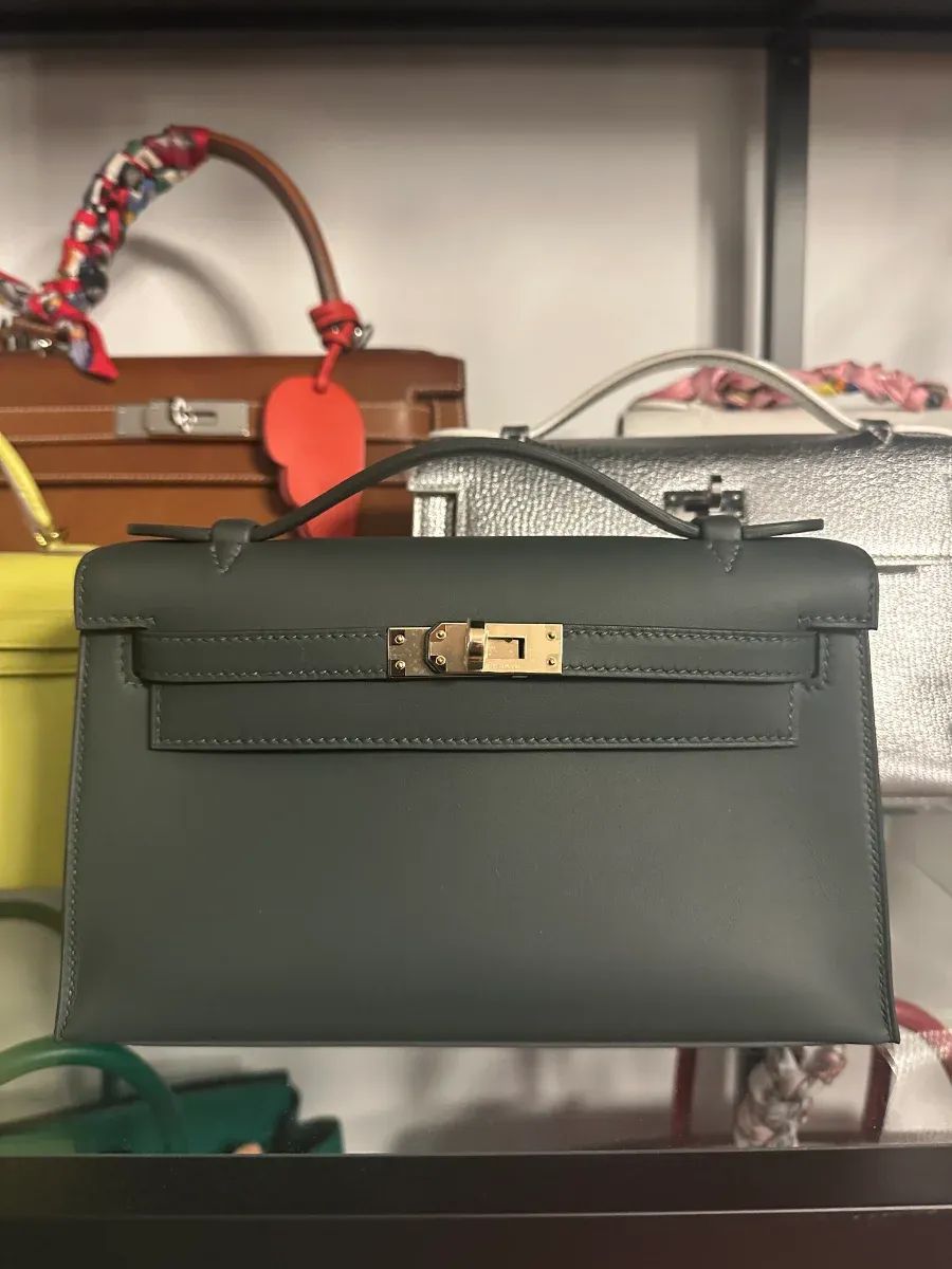 Hermès|Kelly Pochette二選一 Vert Mangrove vs Vert D’eau💼