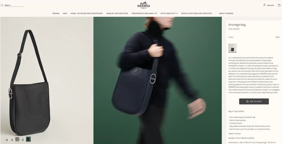 Hermès|2025春夏新寵Ancrage 低調黑袋 劉宇寧都孭住🚢😎