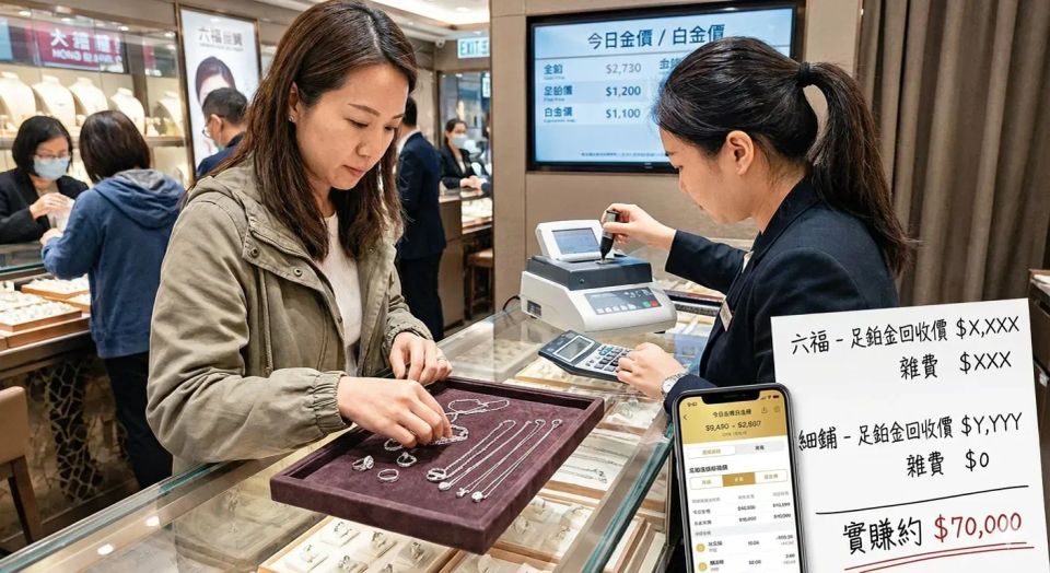 金價再破頂｜香港網民帶足 10 年白金首飾賣出實測