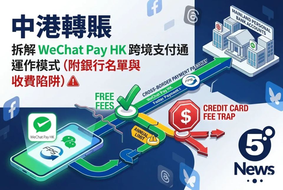中港轉賬拆解 WeChat Pay HK 跨境支付通運作模式(附銀行名單與收費陷阱)