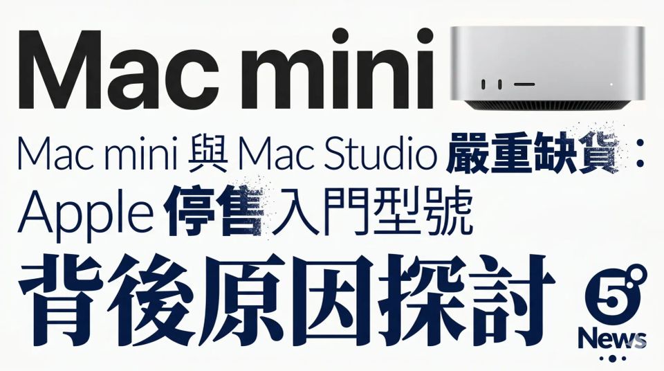 Mac mini 與 Mac Studio 嚴重缺貨：Apple 停售入門型號背後原因探討