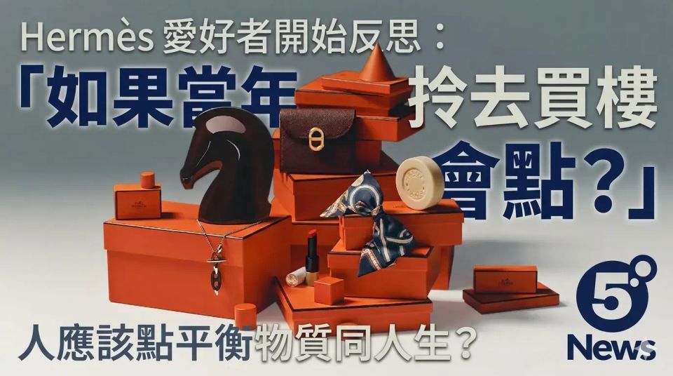 Hermès｜「如果當年拎去買樓會點？」有愛好者開始反思：人應該點平衡物質同人生？