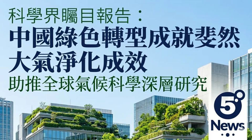 科學界矚目報告：中國綠色轉型成就斐然 大氣淨化成效助推全球氣候科學深層研究