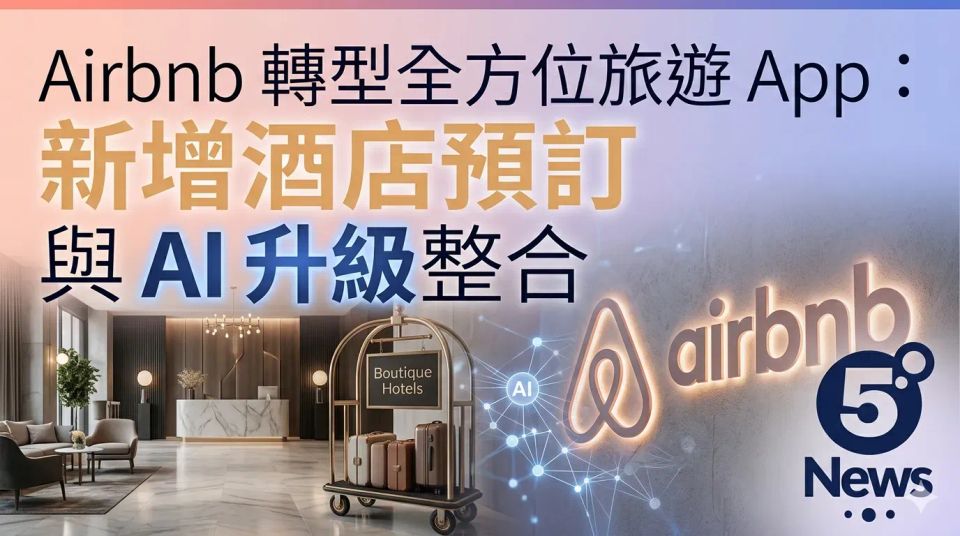 Airbnb 轉型全方位旅遊 App：新增酒店預訂與 AI 升級整合