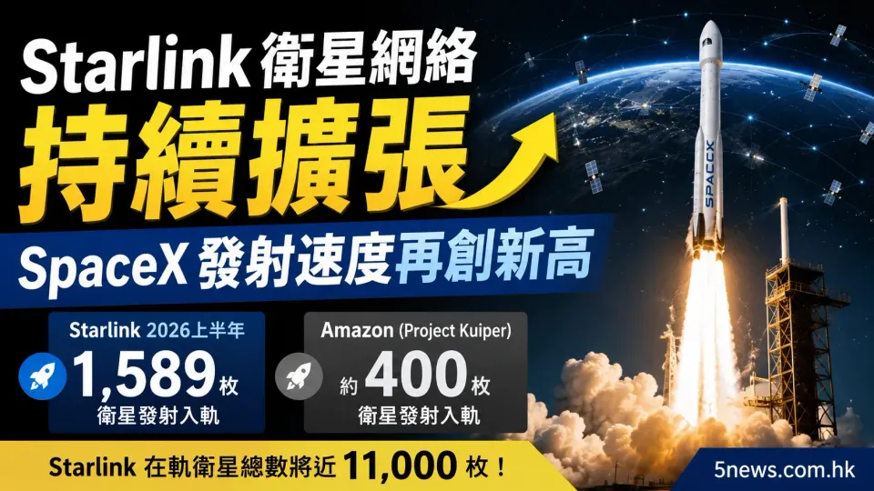 Starlink 衛星網絡持續擴張：SpaceX 發射速度再創新高