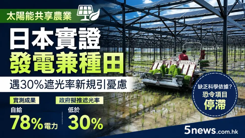 太陽能共享農業｜日本實證發電兼種田，遇30%遮光率新規引憂慮