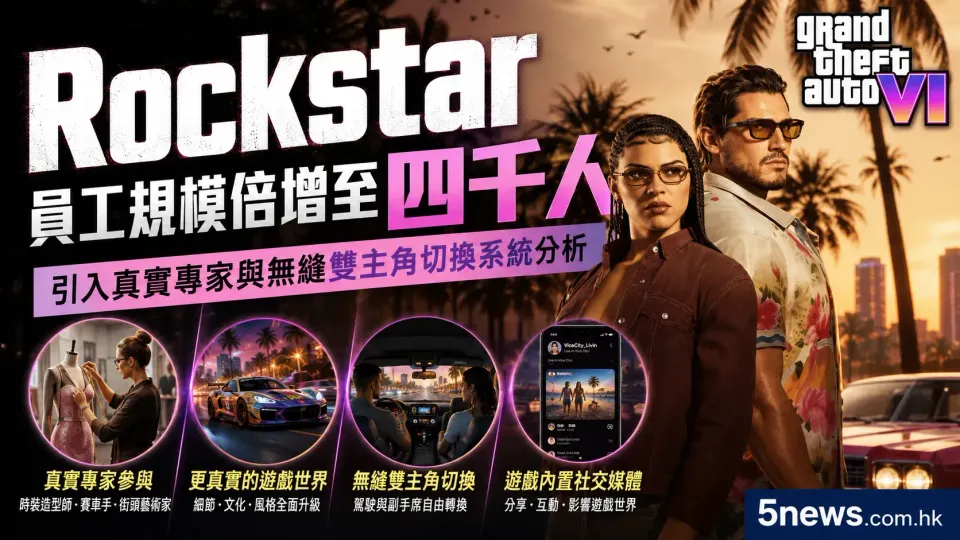Rockstar 員工規模倍增至四千人 引入真實專家與無縫雙主角切換系統分析