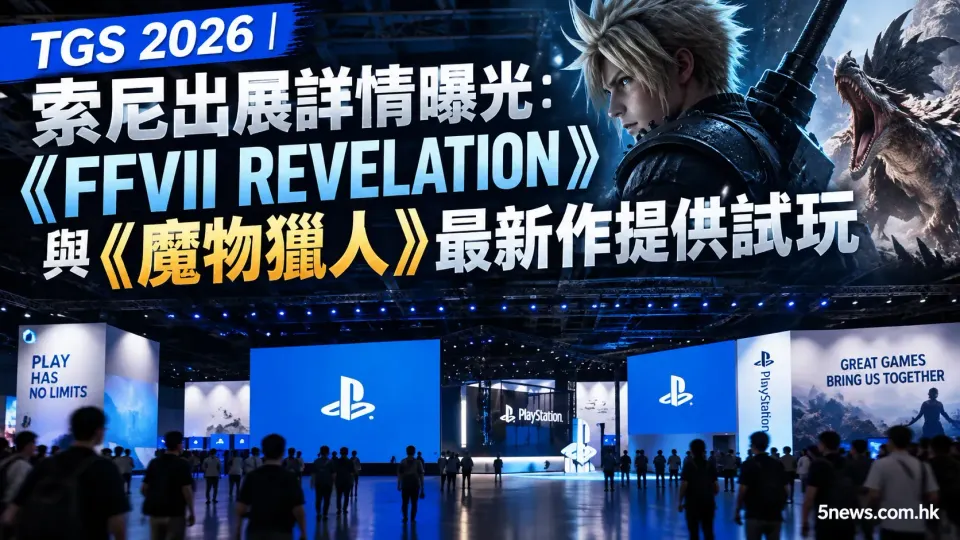 TGS 2026｜索尼出展詳情曝光：《FFVII REVELATION》與《魔物獵人》最新作提供試玩