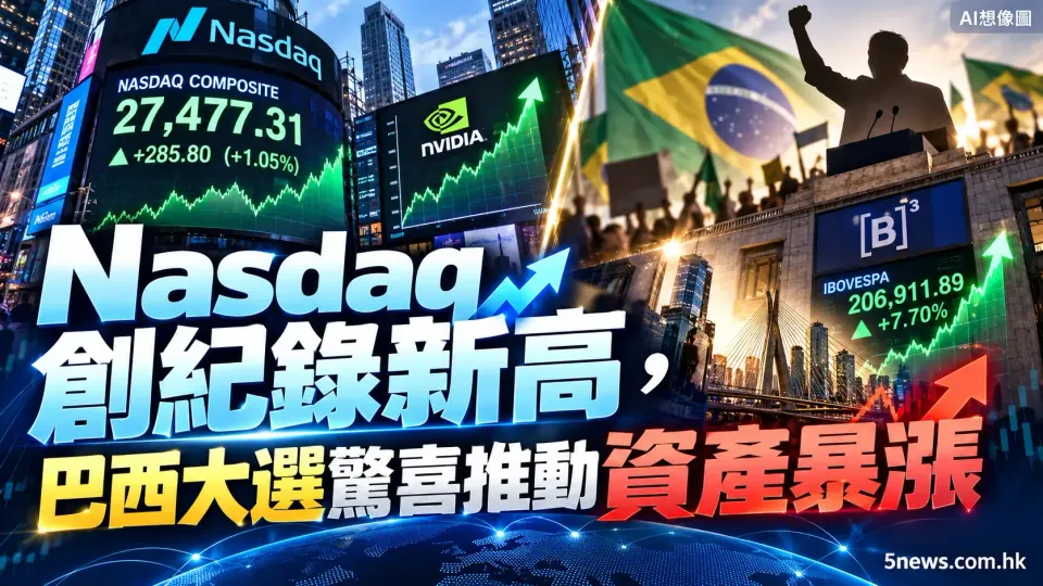Nasdaq 創紀錄新高，巴西大選驚喜推動資產暴漲