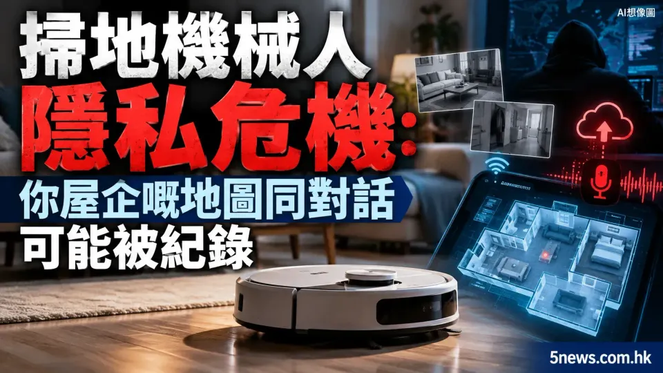 掃地機械人隱私危機：你屋企嘅地圖同對話可能被紀錄