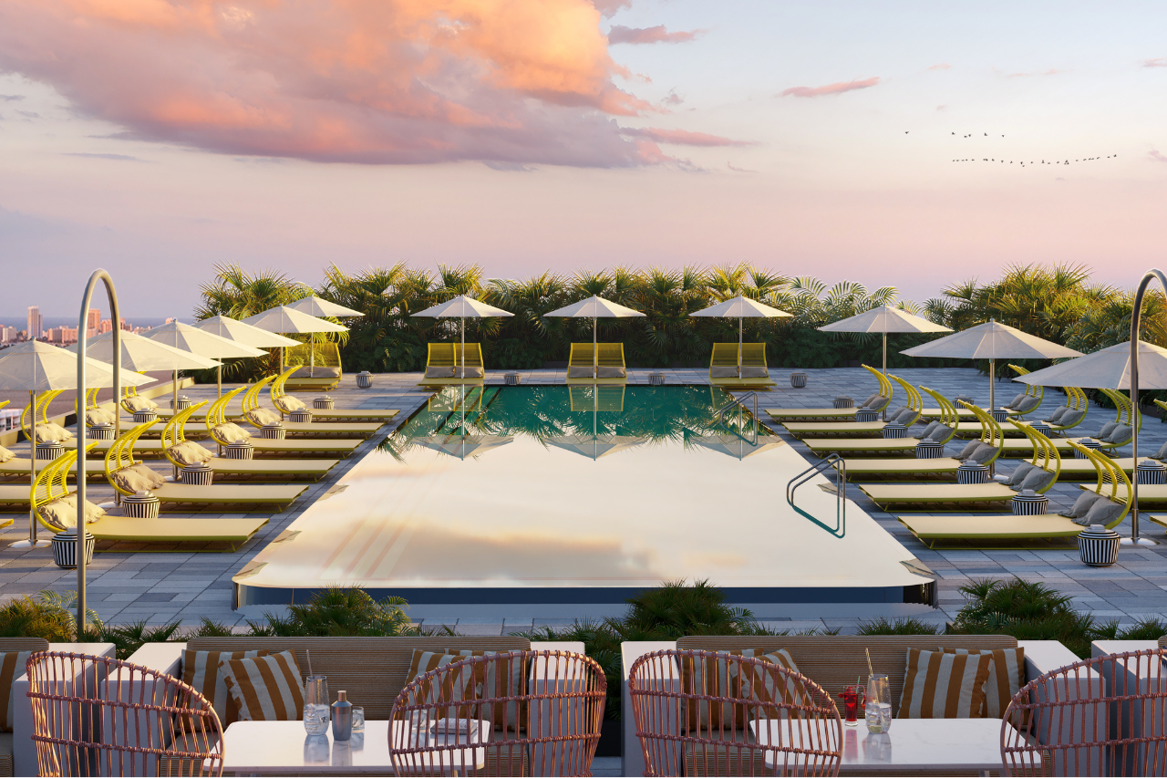 pool at the standard residences midtown miami