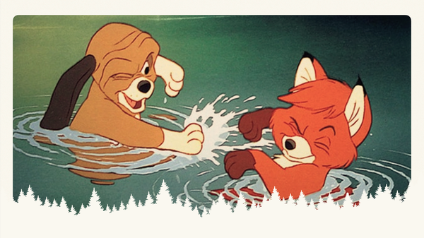 Fox and hounds can make cute friends.