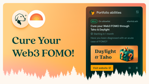 Cure Your Web3 FOMO with Taho Wallet + Daylight