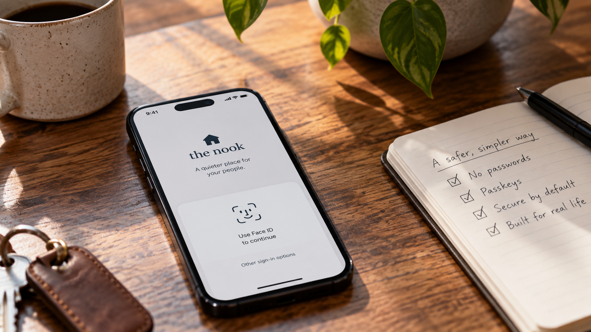 The nook doesn’t have passwords