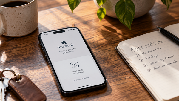 The nook doesn’t have passwords