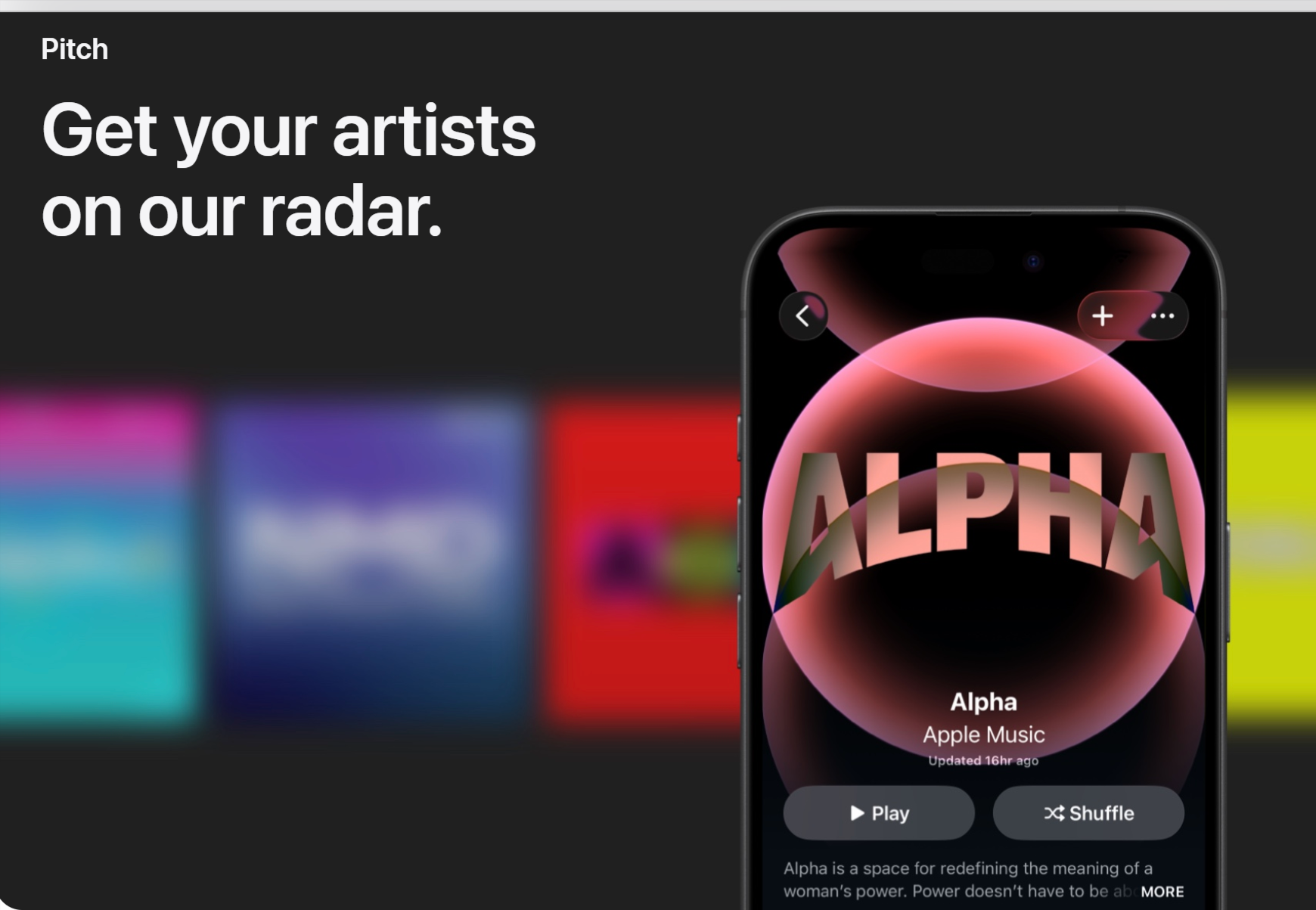 Pitch new releases using Apple Music Connect