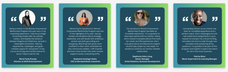 Women in Music Mentorship Program