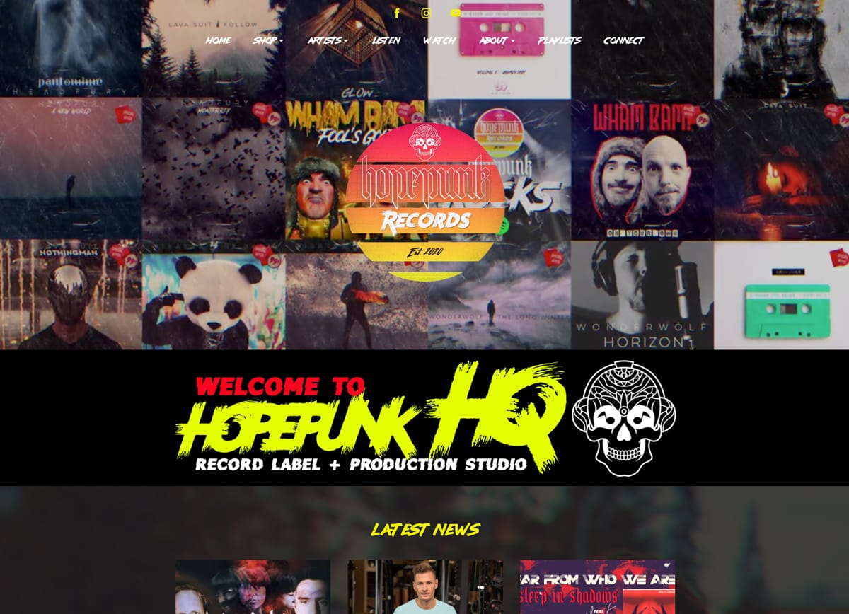 5 best website templates for record labels