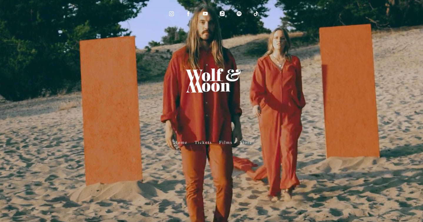 A list of 20 best band websites, and why we love them - Wolf & Moon