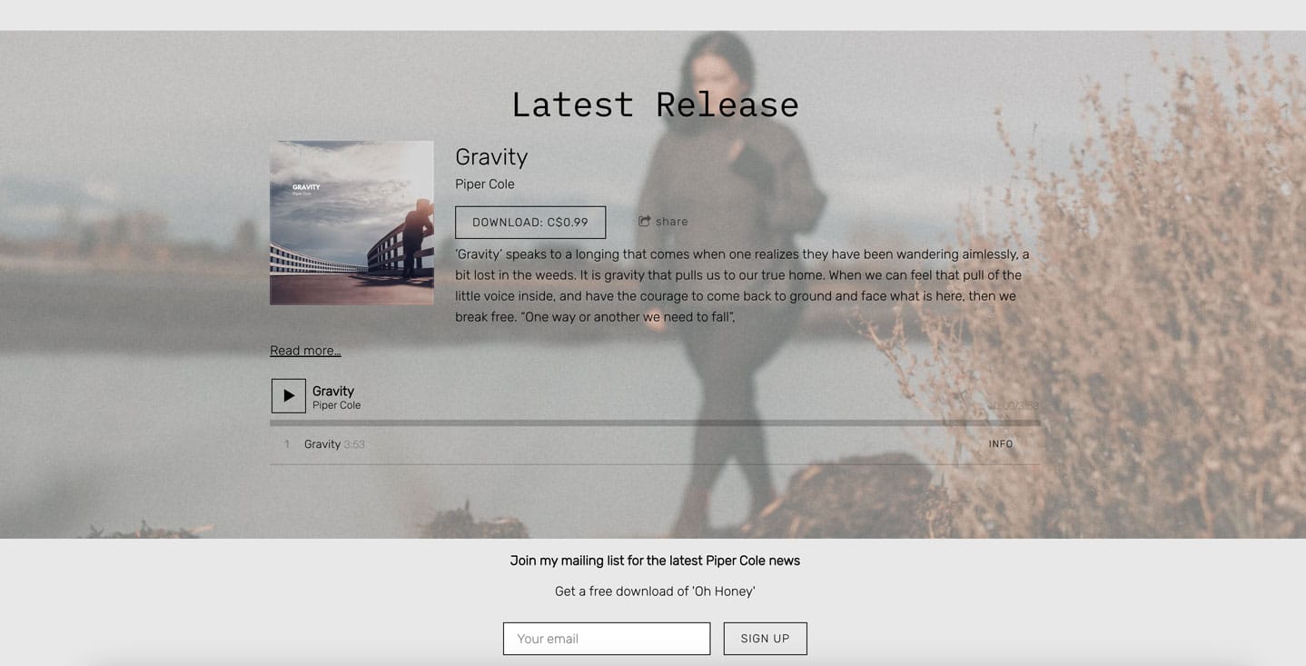 A list of 20 best band websites, and why we love them - Piper Cole
