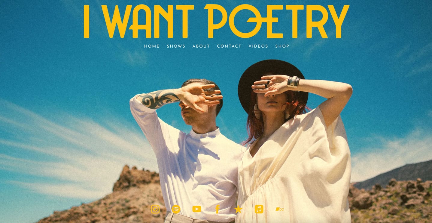 A list of 20 best band websites, and why we love them - I Want Poetry