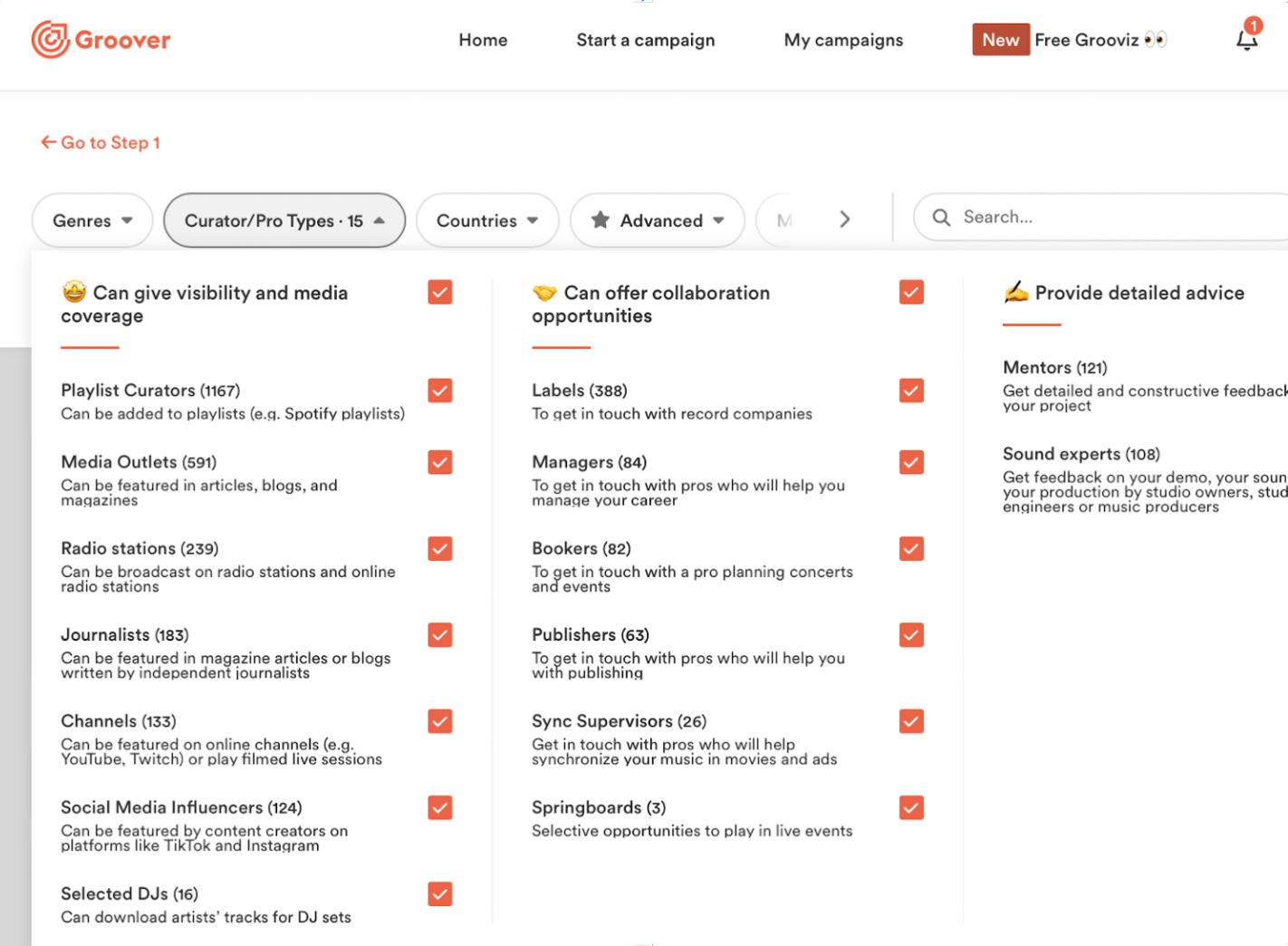 feedback on your music