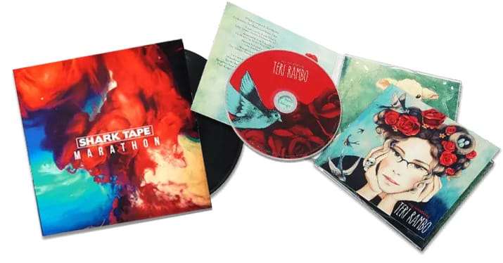 two samples of how to make an album cover