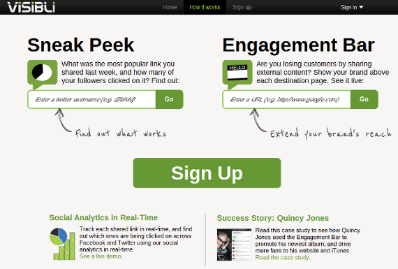 visibli home page