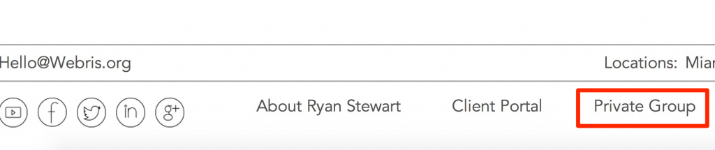 Private Group Screenshot