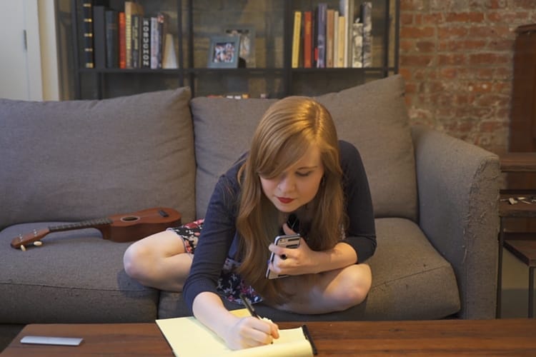 woman writing 