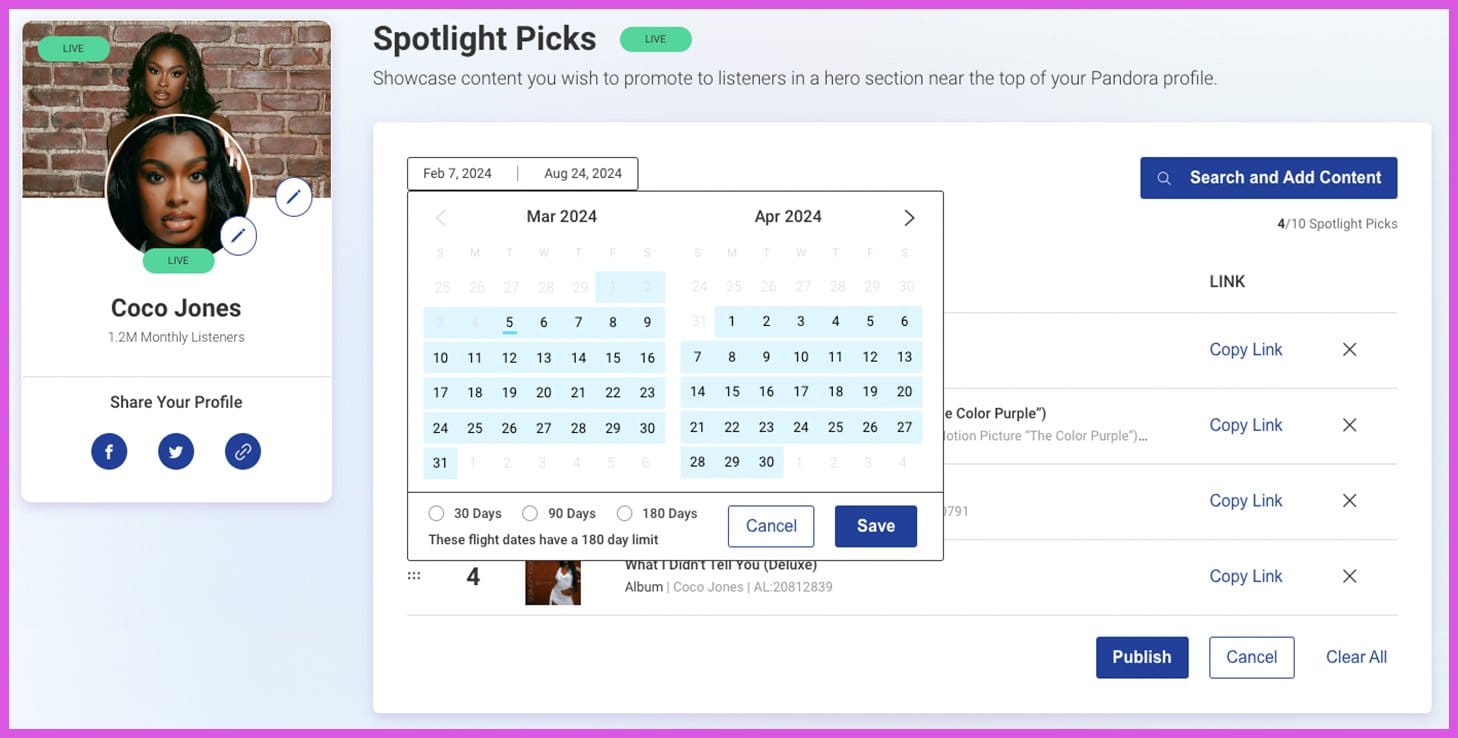 Coco JoneCoco Jones' Spotlight Picks Flight Dates