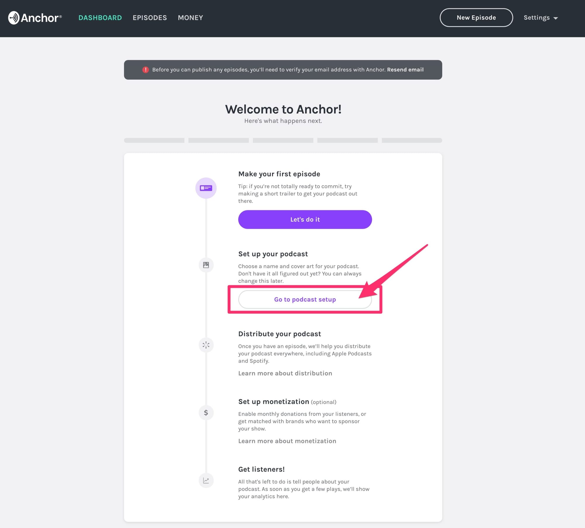 Anchor Guided Timeline
