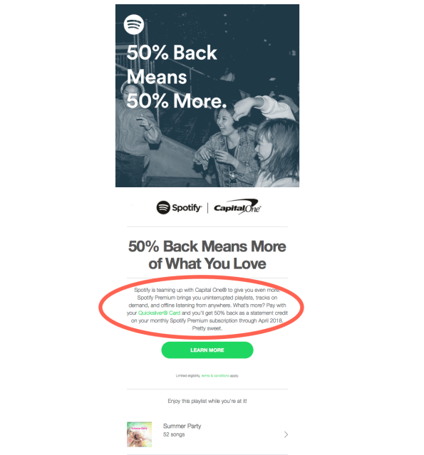 Spotify Capital One