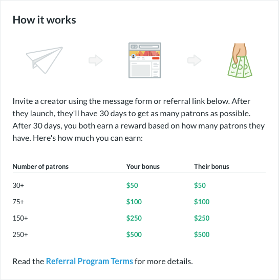 Patreon referral